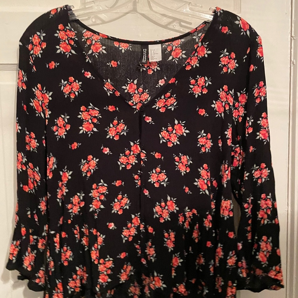 H&M flowered blouse